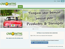 Tablet Screenshot of caronetas.com.br